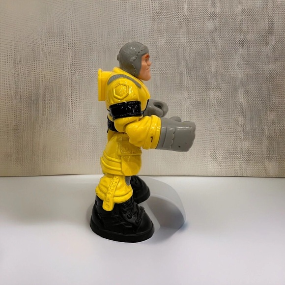 Vintage Fisher Price Rescue Heroes Hal E. Copter Action Figure 1999 Mattel - Picture 3 of 7